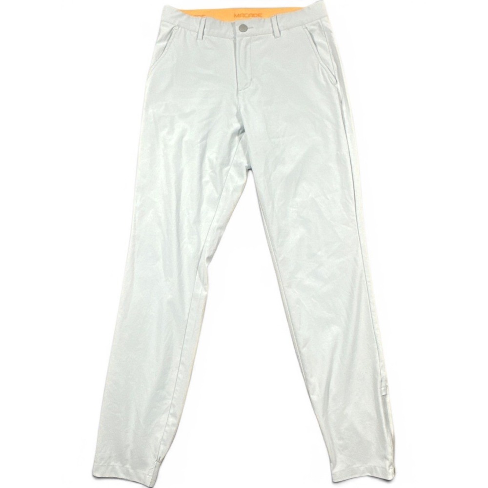 Macade Golf Jogger Pants Mens 30 Gray Slim Fit Zip Ankle Pockets Stretch